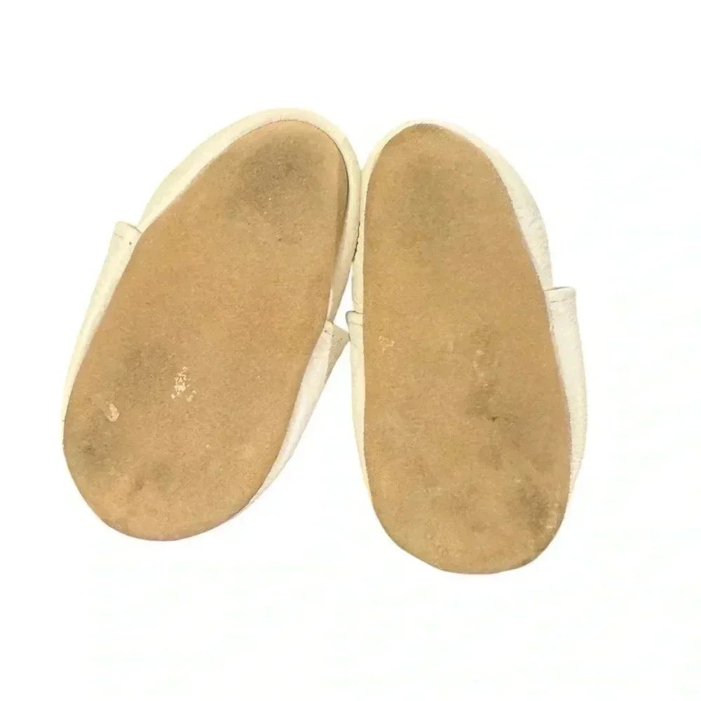 ROSIE AND MOSS Flamingo Leather Moccasins